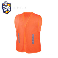 Durable safety mesh vests pockets fluorescent road clothing